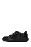 Men's Black Leather Thick Soled Sneaker | Derimod Men's Black Leather Thick Soled Sneaker | Derimod