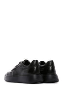 Men's Black Leather Thick Soled Sneaker | Derimod Men's Black Leather Thick Soled Sneaker | Derimod