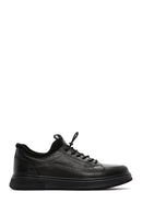 Men's Black Leather Sneaker | Derimod Men's Black Leather Sneaker | Derimod