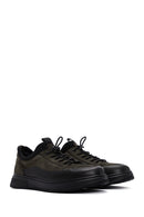 Erkek Haki Nubuk Deri Sneaker | Derimod Erkek Haki Nubuk Deri Sneaker | Derimod
