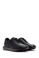 Erkek Siyah Nubuk Deri Sneaker | Derimod Erkek Siyah Nubuk Deri Sneaker | Derimod