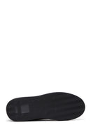 Men's Navy Blue Leather Thick Soled Sneaker | Derimod Men's Navy Blue Leather Thick Soled Sneaker | Derimod
