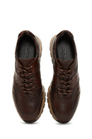 Erkek Kahverengi Deri Sneaker | Derimod Erkek Kahverengi Deri Sneaker | Derimod