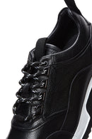 Erkek Siyah Deri Sneaker | Derimod Erkek Siyah Deri Sneaker | Derimod