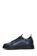 Erkek Lacivert Deri Kalın Tabanlı Sneaker | Derimod Erkek Lacivert Deri Kalın Tabanlı Sneaker | Derimod
