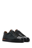 Men's Khaki Leather Sneaker | Derimod Men's Khaki Leather Sneaker | Derimod