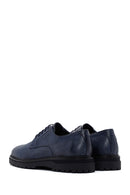 Men's Navy Blue Leather Casual Shoes | Derimod Men's Navy Blue Leather Casual Shoes | Derimod