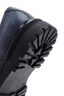 Men's Navy Blue Leather Casual Shoes | Derimod Men's Navy Blue Leather Casual Shoes | Derimod