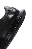 Men's Black Leather Sneaker | Derimod Men's Black Leather Sneaker | Derimod