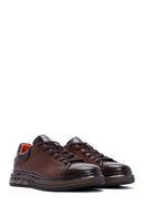 Erkek Kahverengi Deri Sneaker | Derimod Erkek Kahverengi Deri Sneaker | Derimod