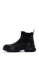 Men's Black Thick Sole Leather Casual Chelsea Boots | Derimod Men's Black Thick Sole Leather Casual Chelsea Boots | Derimod