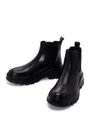 Men's Black Thick Sole Leather Casual Chelsea Boots | Derimod Men's Black Thick Sole Leather Casual Chelsea Boots | Derimod