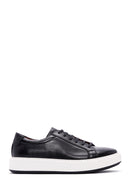 Men's Black Leather Sneaker | Derimod Men's Black Leather Sneaker | Derimod