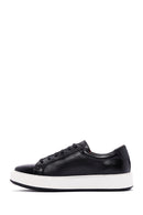 Men's Black Leather Sneaker | Derimod Men's Black Leather Sneaker | Derimod