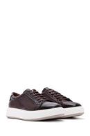Erkek Kahverengi Deri Sneaker | Derimod Erkek Kahverengi Deri Sneaker | Derimod