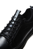 Erkek Siyah Deri Casual Sneaker | Derimod Erkek Siyah Deri Casual Sneaker | Derimod