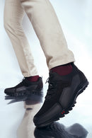 Men's Black Leather Sneaker | Derimod Men's Black Leather Sneaker | Derimod
