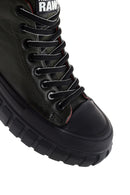 Men's Khaki Thick Sole Leather Cleat Sneaker Boots | Derimod Men's Khaki Thick Sole Leather Cleat Sneaker Boots | Derimod