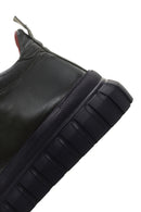Men's Khaki Thick Sole Leather Cleat Sneaker Boots | Derimod Men's Khaki Thick Sole Leather Cleat Sneaker Boots | Derimod