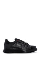 Erkek Siyah Deri Detaylı Sneaker | Derimod Erkek Siyah Deri Detaylı Sneaker | Derimod