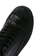 Men's Black Leather Sneaker | Derimod Men's Black Leather Sneaker | Derimod