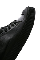 Men's Black Leather Sneaker | Derimod Men's Black Leather Sneaker | Derimod