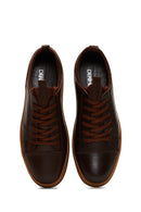 Erkek Kahverengi Deri Sneaker | Derimod Erkek Kahverengi Deri Sneaker | Derimod