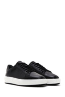 Erkek Siyah Deri Kalın Tabanlı Sneaker | Derimod Erkek Siyah Deri Kalın Tabanlı Sneaker | Derimod