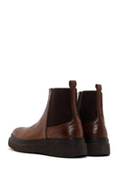 Men's Mink Thick Soled Leather Chelsea Boots | Derimod Men's Mink Thick Soled Leather Chelsea Boots | Derimod
