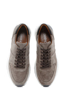 Erkek Vizon Deri Casual Sneaker | Derimod Erkek Vizon Deri Casual Sneaker | Derimod