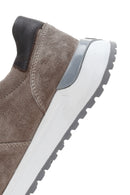 Erkek Vizon Deri Casual Sneaker | Derimod Erkek Vizon Deri Casual Sneaker | Derimod