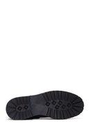 Men's Black Leather Zippered Casual Boots | Derimod Men's Black Leather Zippered Casual Boots | Derimod