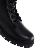 Men's Black Zippered Casual Leather Boots | Derimod Men's Black Zippered Casual Leather Boots | Derimod