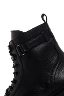Men's Black Zippered Casual Leather Boots | Derimod Men's Black Zippered Casual Leather Boots | Derimod