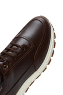 Erkek Kahverengi Deri Sneaker | Derimod Erkek Kahverengi Deri Sneaker | Derimod