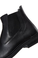 Erkek Siyah Deri Fermuarlı Klasik Bot | Derimod Erkek Siyah Deri Fermuarlı Klasik Bot | Derimod