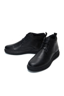 Men's Black Leather Casual Boots | Derimod Men's Black Leather Casual Boots | Derimod