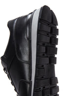 Men's Black Leather Sneaker | Derimod Men's Black Leather Sneaker | Derimod