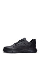 Men's Black Leather Casual Sneaker | Derimod Men's Black Leather Casual Sneaker | Derimod