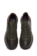 Erkek Yeşil Deri Sneaker | Derimod Erkek Yeşil Deri Sneaker | Derimod