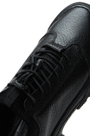 Men's Black Leather Casual Sneaker | Derimod Men's Black Leather Casual Sneaker | Derimod