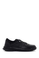 Erkek Siyah Deri Casual Sneaker | Derimod Erkek Siyah Deri Casual Sneaker | Derimod