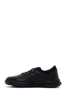 Erkek Siyah Deri Casual Sneaker | Derimod Erkek Siyah Deri Casual Sneaker | Derimod