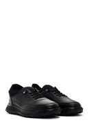 Erkek Siyah Deri Casual Sneaker | Derimod Erkek Siyah Deri Casual Sneaker | Derimod