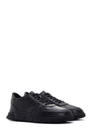 Men's Black Leather Sneaker | Derimod Men's Black Leather Sneaker | Derimod
