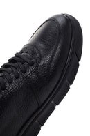Men's Black Leather Sneaker | Derimod Men's Black Leather Sneaker | Derimod
