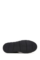 Erkek Siyah Deri Kalın Tabanlı Sneaker | Derimod Erkek Siyah Deri Kalın Tabanlı Sneaker | Derimod