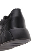 Erkek Siyah Deri Kalın Tabanlı Sneaker | Derimod Erkek Siyah Deri Kalın Tabanlı Sneaker | Derimod