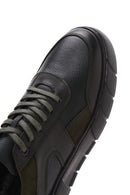 Men's Green Leather Thick Soled Sneaker | Derimod Men's Green Leather Thick Soled Sneaker | Derimod