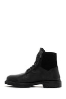 Men's Black Leather Zippered Casual Boots | Derimod Men's Black Leather Zippered Casual Boots | Derimod